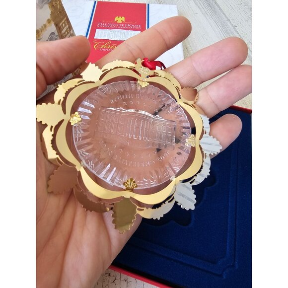 Vintage White House 2002 gold chandelier ornament new Xmas tree - Picture 5 of 9